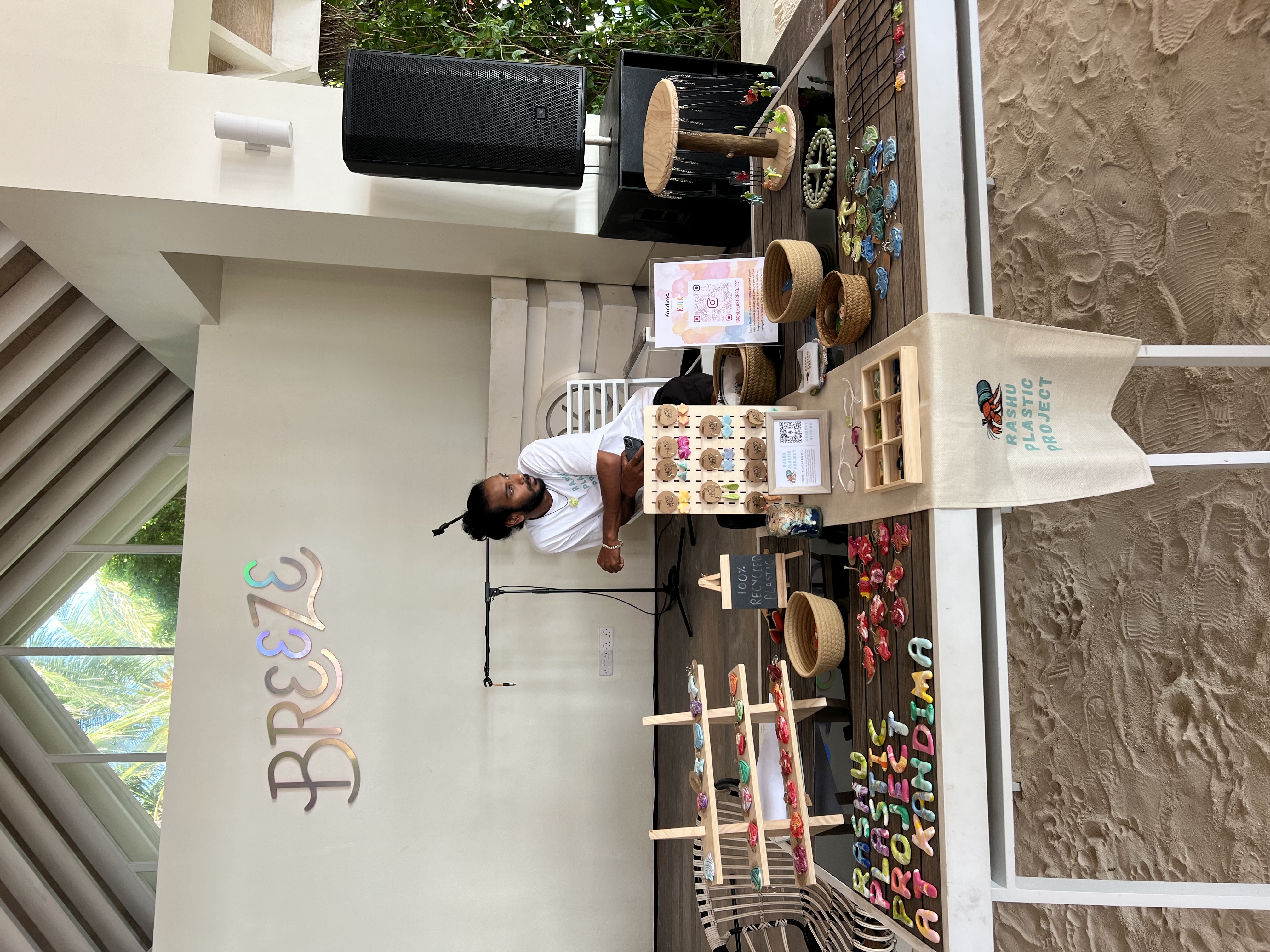 Presentation of project goals at a festival